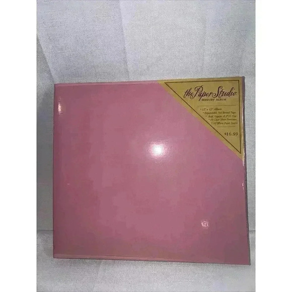 The Paper‎ Studio Post Bound Scrapbook Albums 8.5" 11" Archival Pink book - Picture 1 of 6